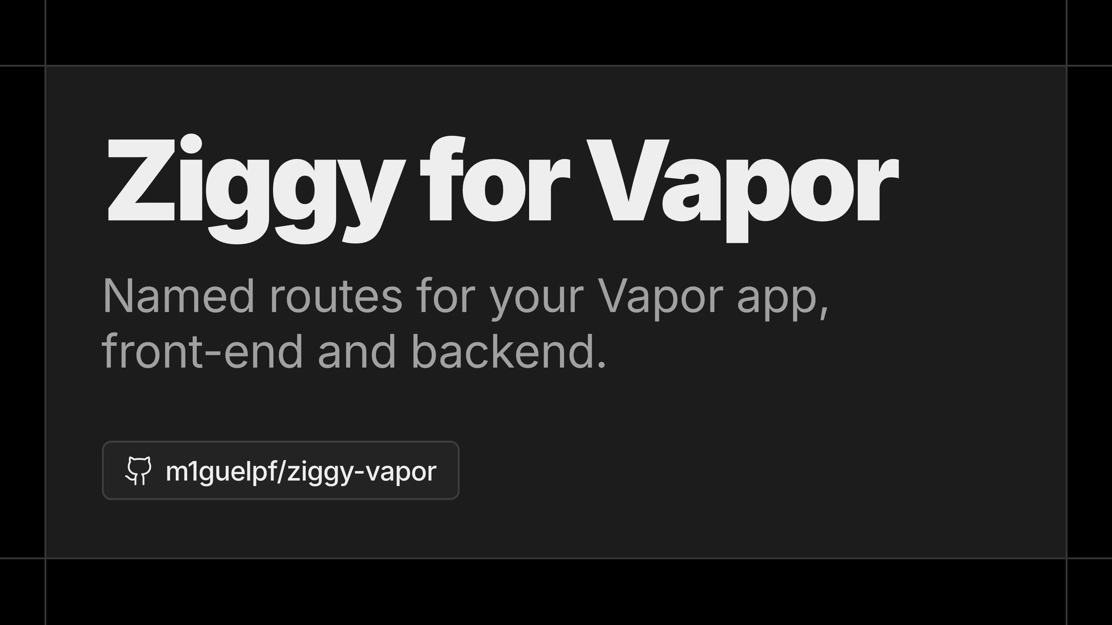 GitHub - m1guelpf/ziggy-vapor: Named routes for your Vapor app, both on Swift and on Javascript!