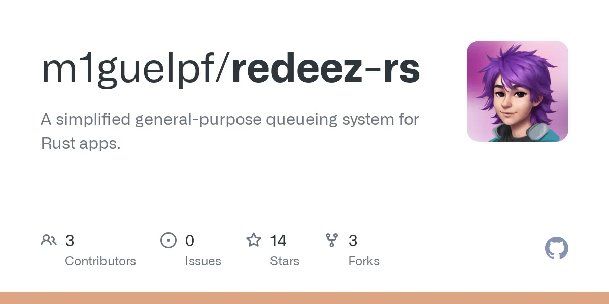 GitHub - m1guelpf/redeez-rs: A simplified general-purpose queueing system for Rust apps.