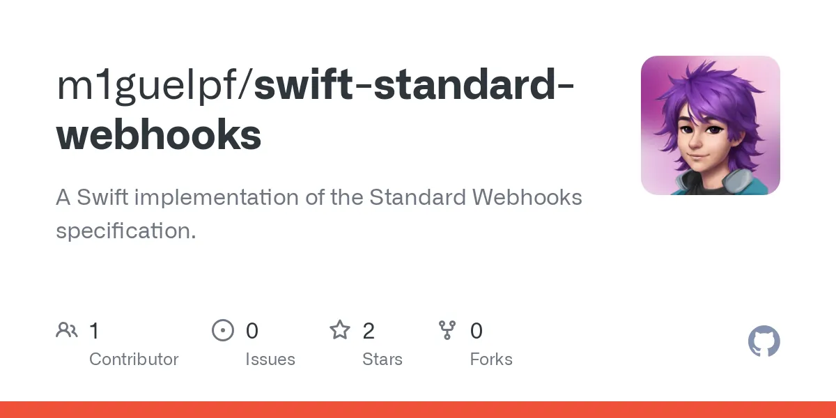 GitHub - m1guelpf/swift-standard-webhooks: A Swift implementation of the Standard Webhooks specification.