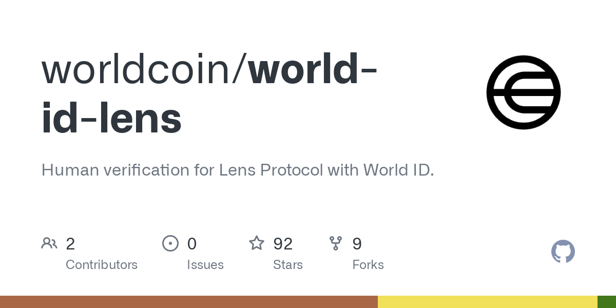 GitHub - worldcoin/world-id-lens: Human verification for Lens Protocol with World ID.